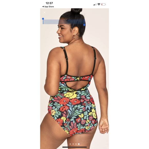 Adore Me Andressa Contour Plus One Piece Swimsuit Womens Size 1X Floral Vibrant‎ - Picture 13 of 14